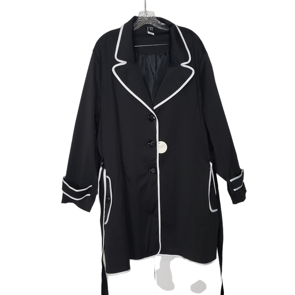 M.I.B Making It Big Water Resistant Belted Jacket Plus Size 4x - Picture 11 of 12